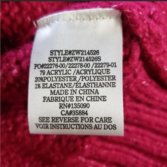 NWT Z Supply Annie Puff Sleeve Crew Neck Sweater Womens size L in Jewel Pink - Picture 12 of 12
